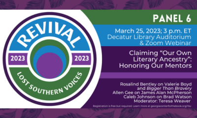 RLSV 2023 Panel 6 - Claiming "Our Own Literary Ancestors": Honoring Our Mentors