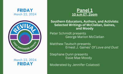 RLSV 2024 Panel 1 - Southern Educators, Authors, and Activists: Selected Writings of McClellan, Gaines, and Moody