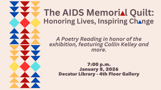 Poetry Reading for the AIDS Memorial Quilt exhibition